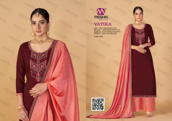 Meghli Vatika Parmpara silk Designer Exclusive Embroidery Salwar Suit